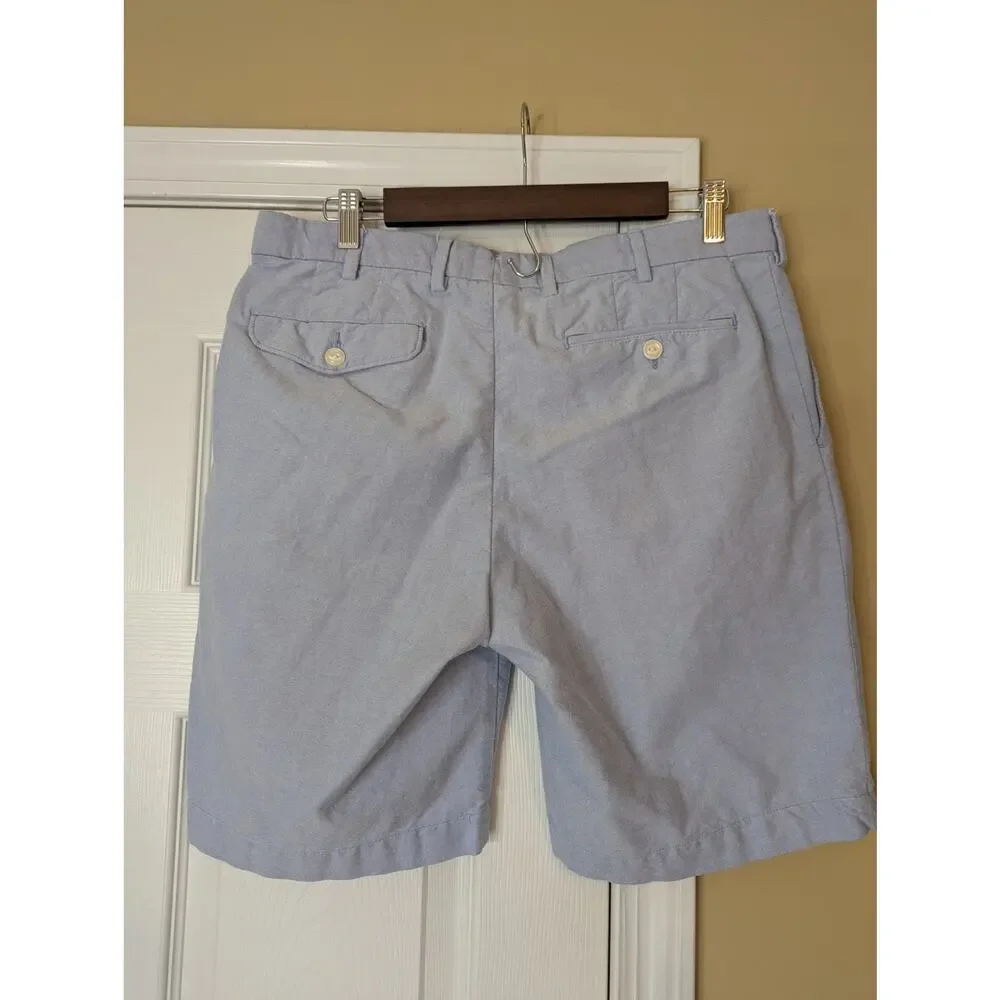 Polo Ralph Lauren Cotton Chino Shorts Size 34 Blue Preppy Minimalist Casual